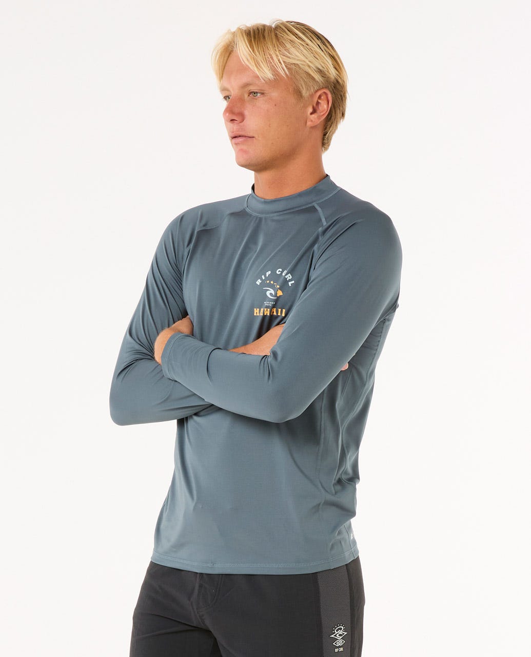 Rip Curl Men Island Vibe UPF Long Sleeve Rash Guard