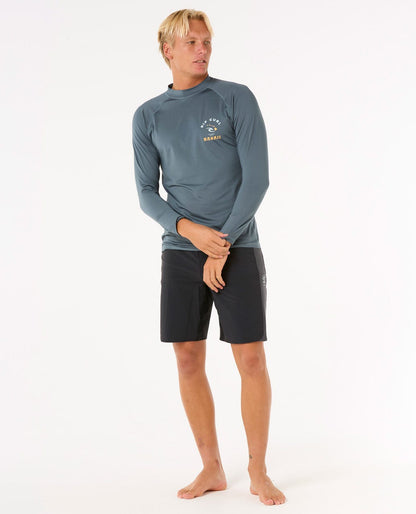 Rip Curl Men Island Vibe UPF Long Sleeve Rash Guard