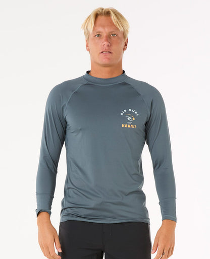 Rip Curl Men Island Vibe UPF Long Sleeve Rash Guard