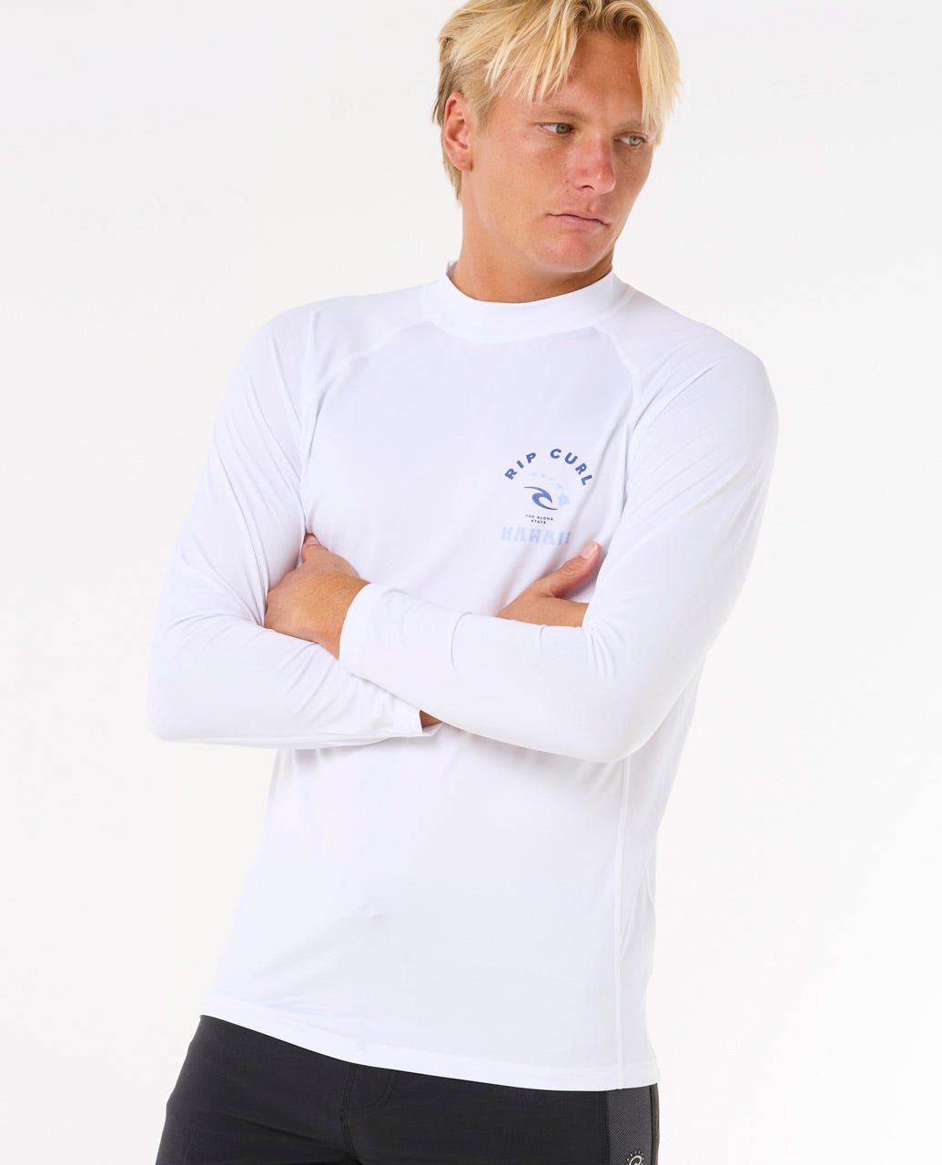 Rip Curl Men Island Vibe UPF Long Sleeve Rash Guard