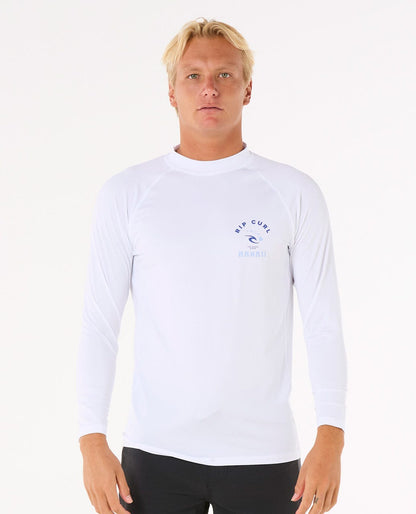 Rip Curl Men Island Vibe UPF Long Sleeve Rash Guard