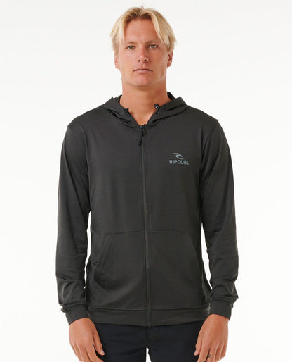 Rip Curl Men Stack UPF50+ Zip Through Hood Rash Guard