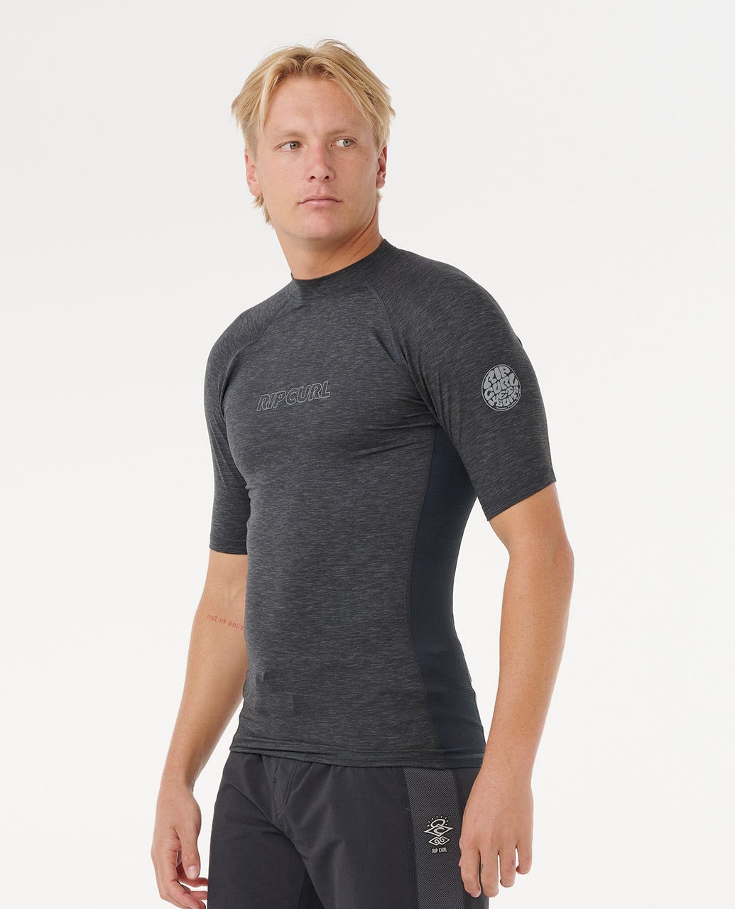 Rip Curl Men Dawn Patrol UV Short Sleeve Rash Guard