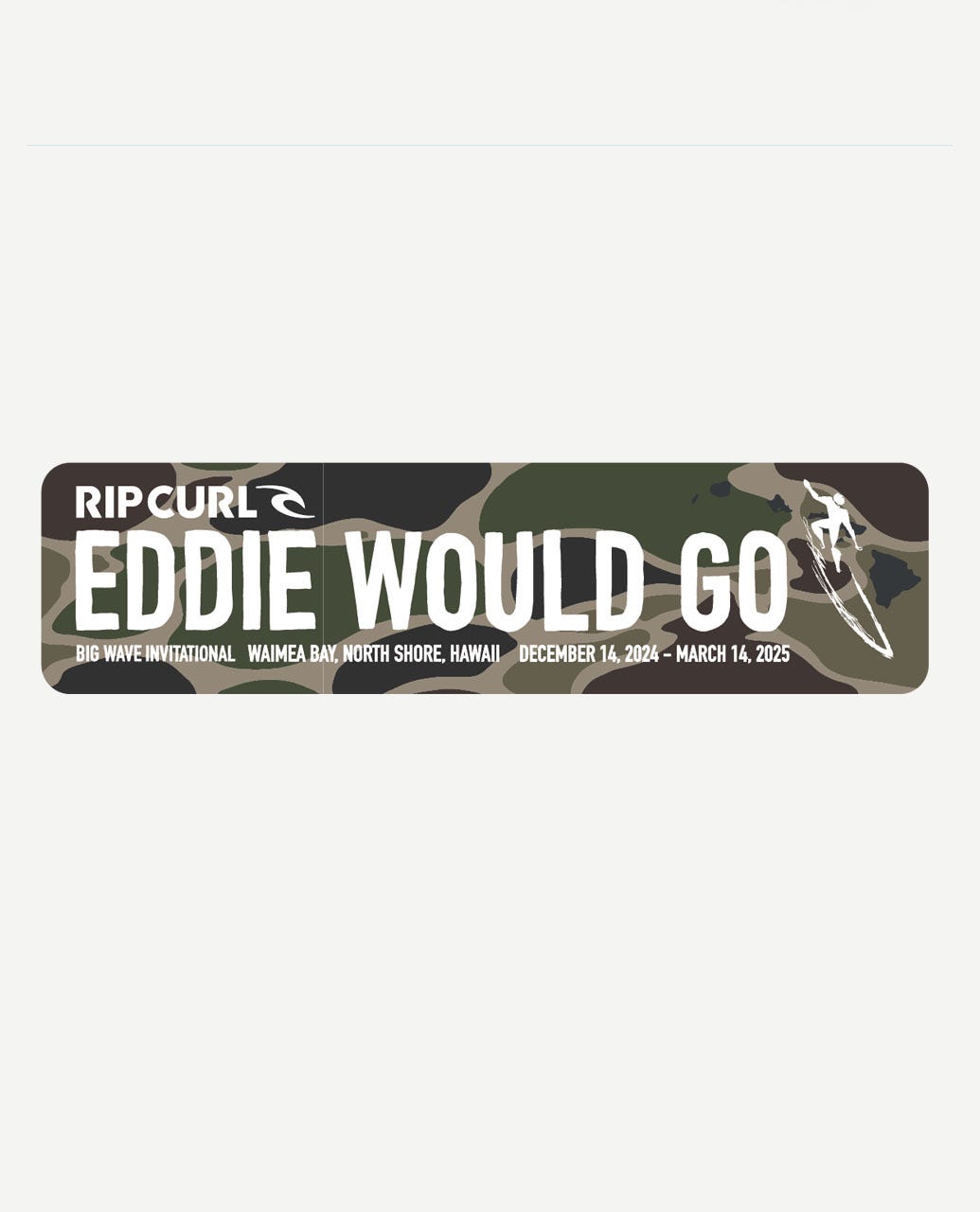 Rip Curl Men Eddie Would Go Stickers