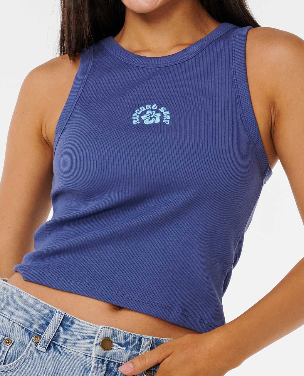 Rip Curl Women Luxe Surf Ribbed Tank