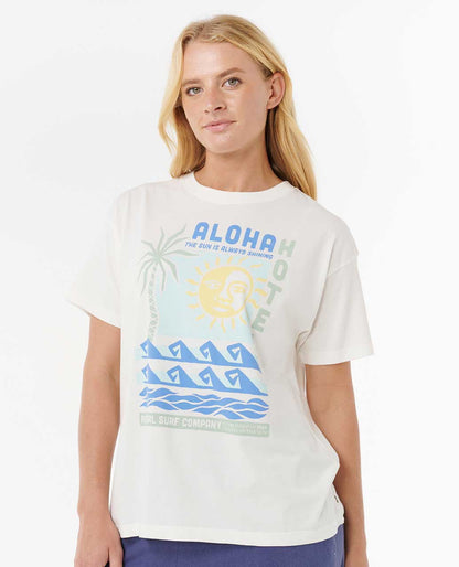 Rip Curl Women Aloha Hotel Relaxed Tee