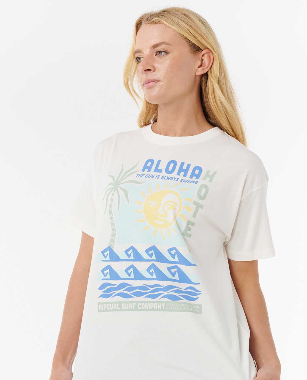 Rip Curl Women Aloha Hotel Relaxed Tee