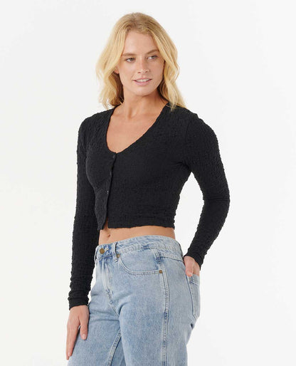 Rip Curl Women Sunset Luau Texture Long Sleeve Tee