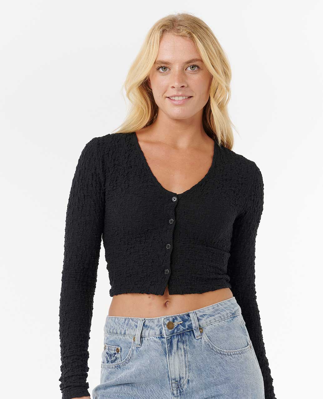 Rip Curl Women Sunset Luau Texture Long Sleeve Tee