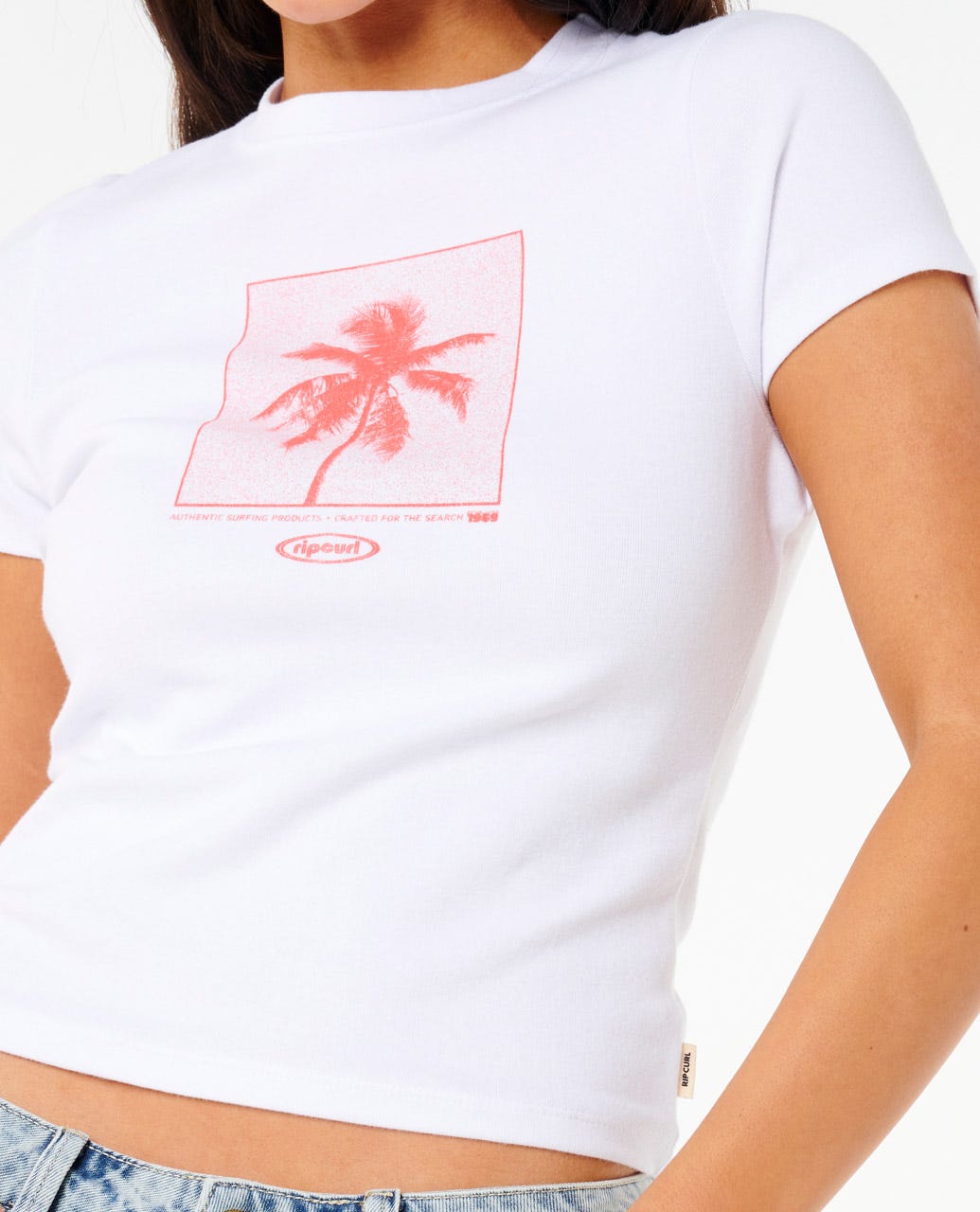 Rip Curl Women Neon Palm Fitted Tee