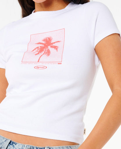 Rip Curl Women Neon Palm Fitted Tee