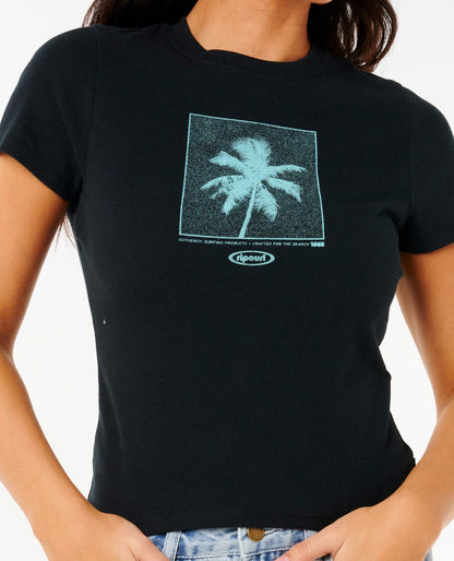 Rip Curl Women Neon Palm Fitted Tee