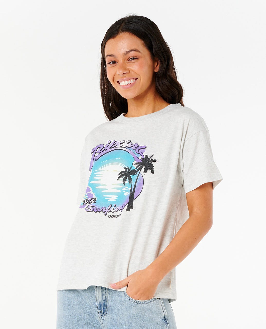 Rip Curl Women Neon Isles Relaxed Tee