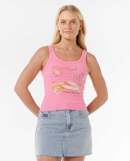 Rip Curl Women Waikiki Standard Ribbed Tank
