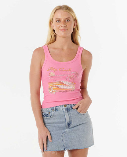Rip Curl Women Waikiki Standard Ribbed Tank