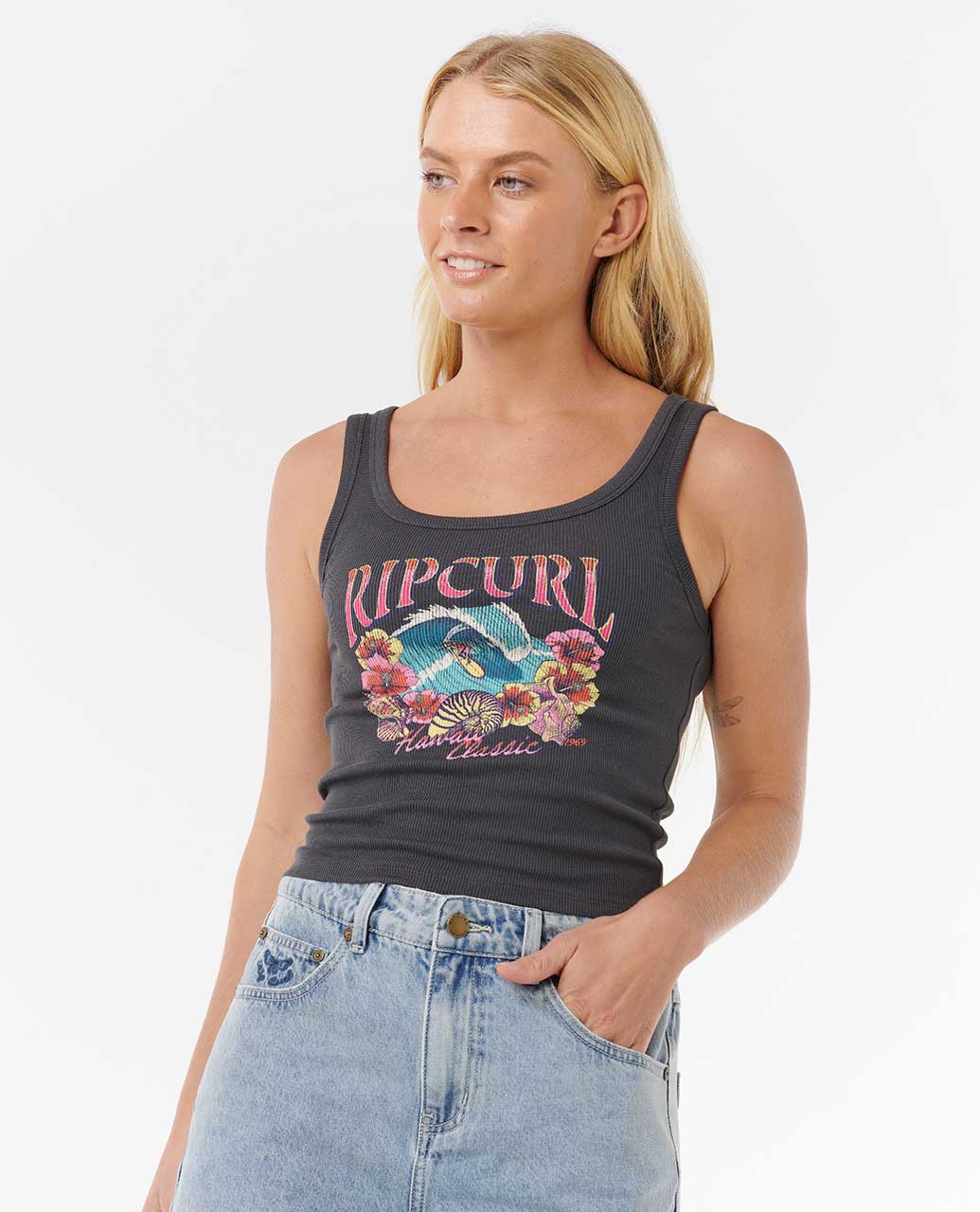 Rip Curl Women Hawaii Standard Ribbed Tank