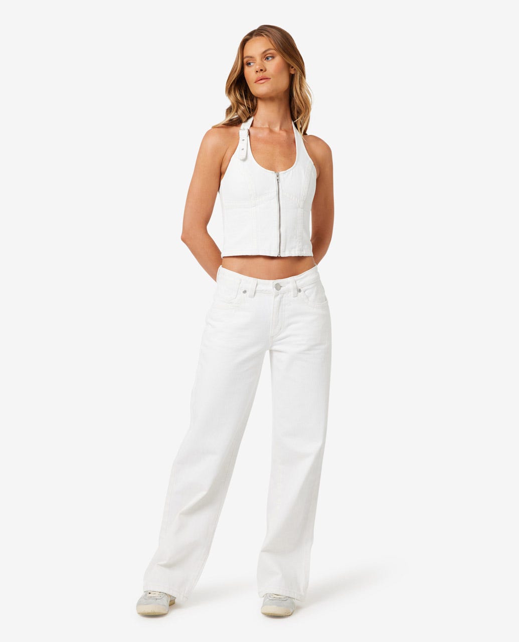 Rip Curl Women Rip Curl X Abrand White Wash Top