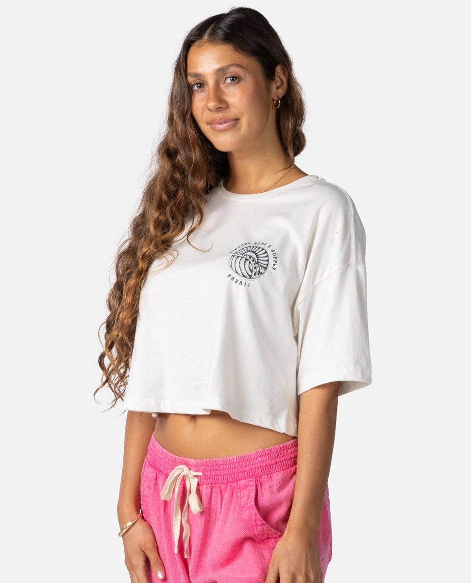 Rip Curl Women Hawaii Sunset Crop Tee