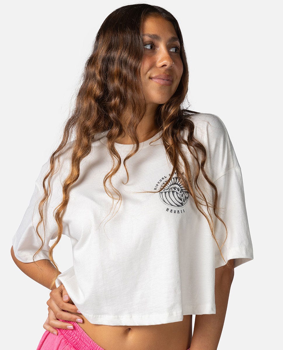 Rip Curl Women Hawaii Sunset Crop Tee
