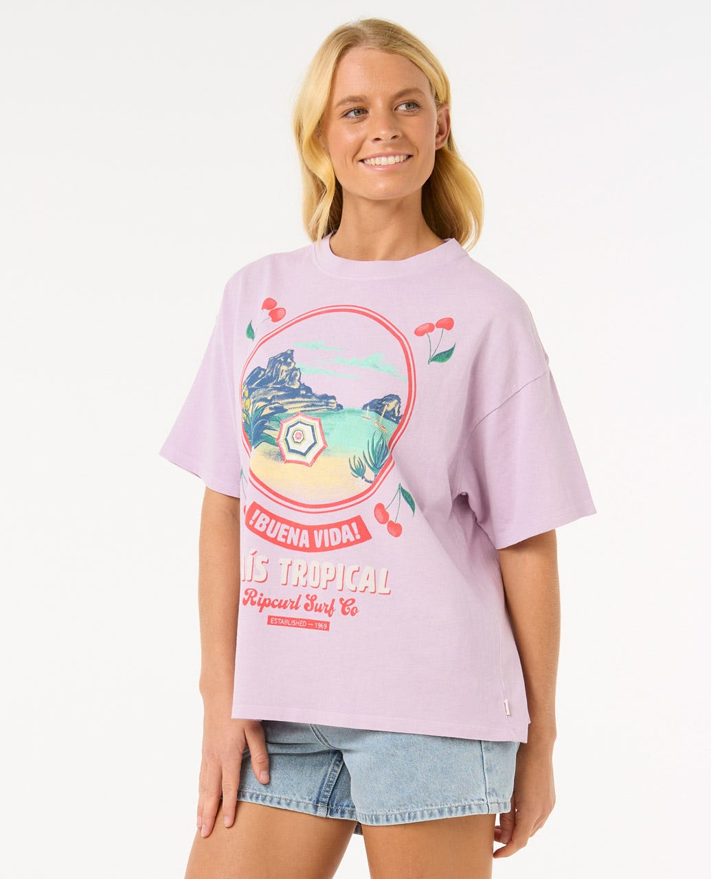 Rip Curl Women Cove Heritage Tee