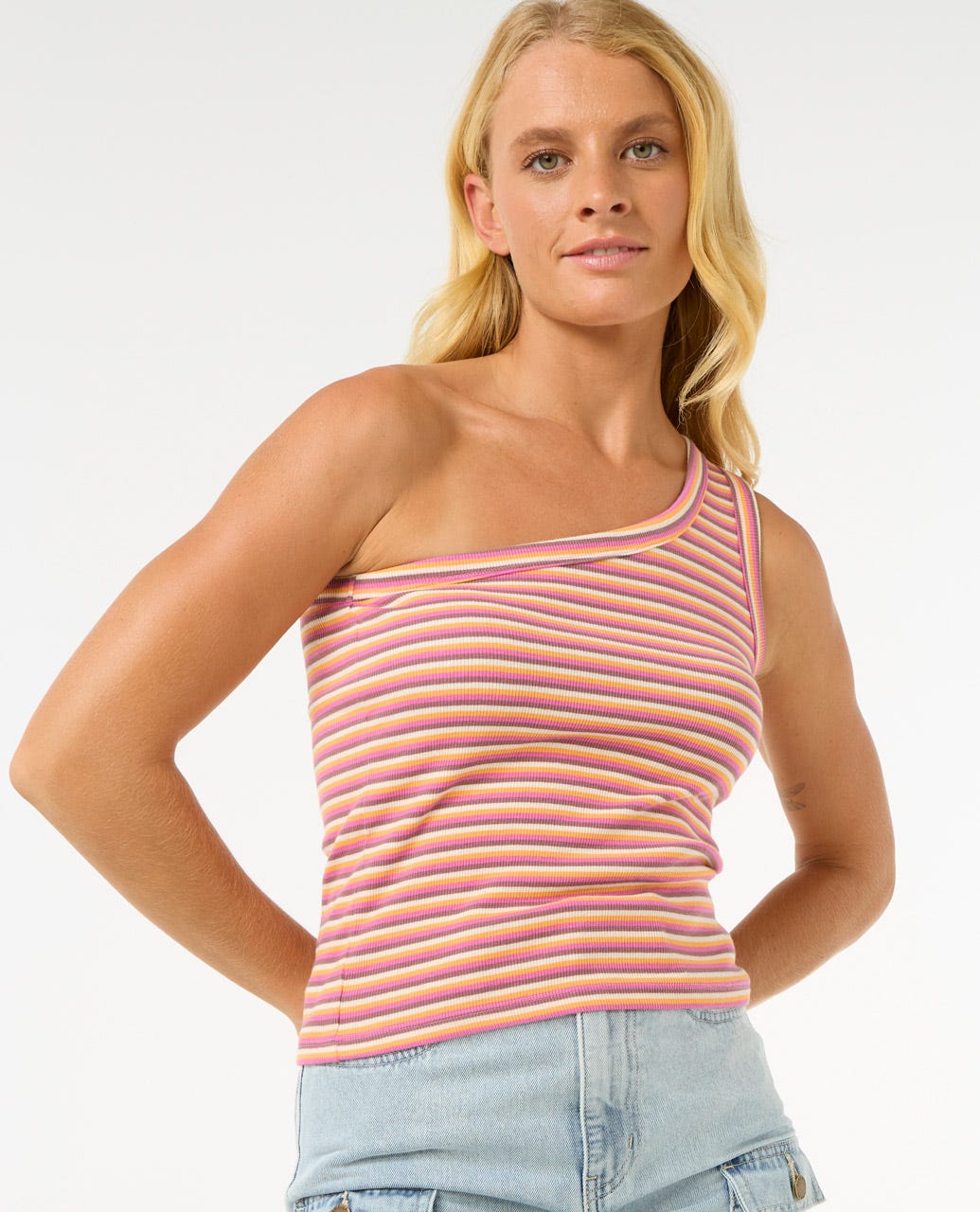 Rip Curl Women Las Dalias Asymmetrical Tank