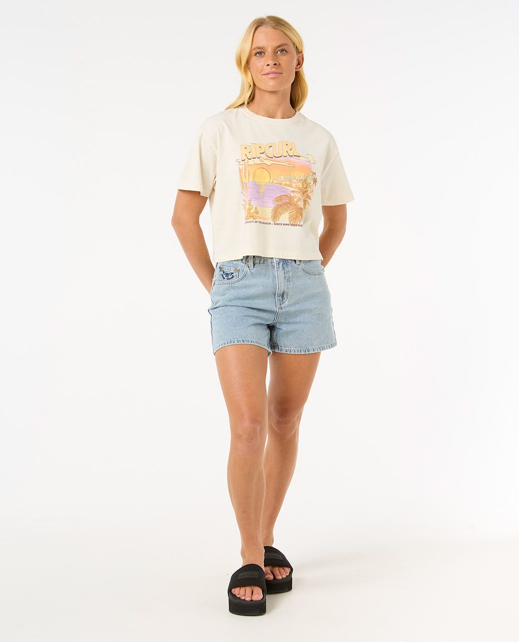 Rip Curl Women La Paloma Crop Tee