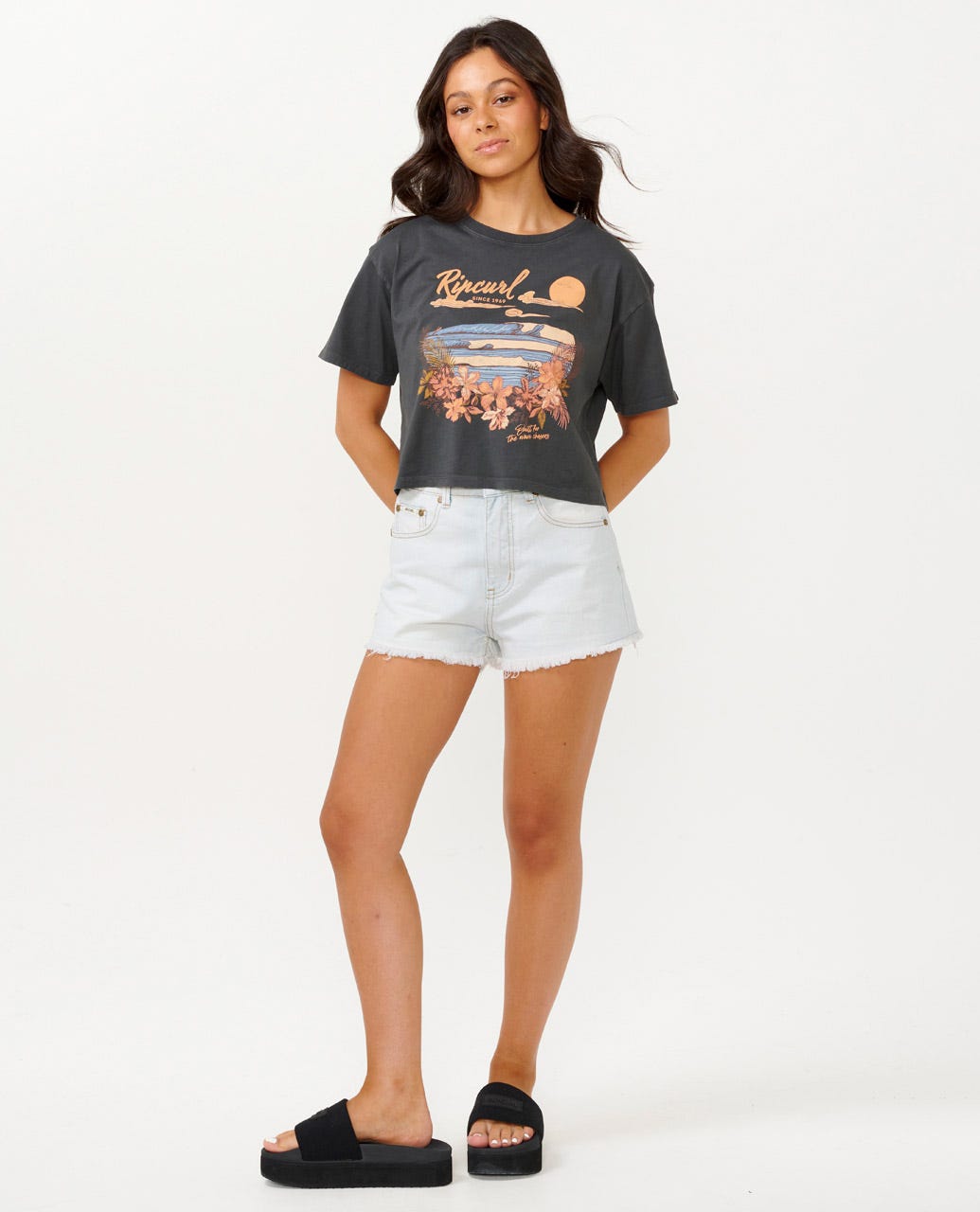 Rip Curl Women Wave Gliders Crop Tee