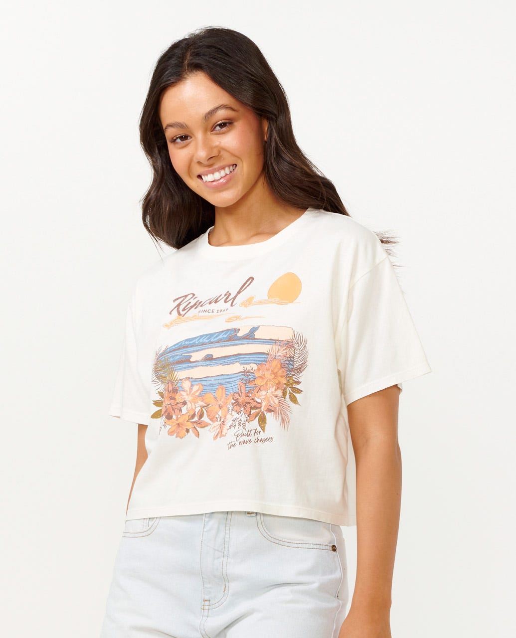 Rip Curl Women Wave Gliders Crop Tee