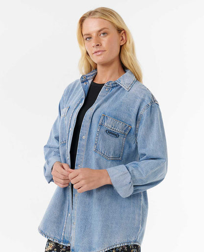 Rip Curl Women Pacific Rider Denim Shirt