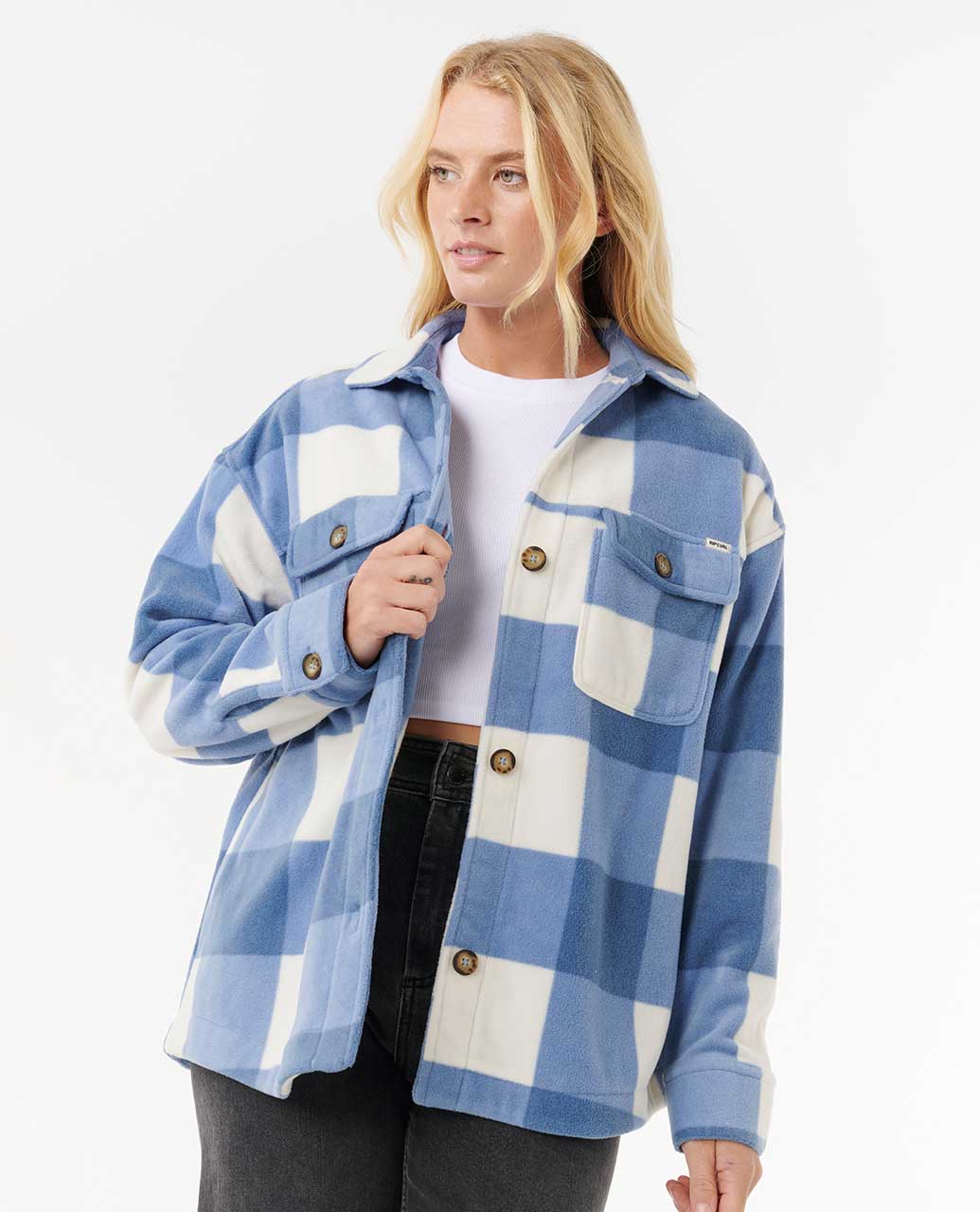 Rip Curl Women Neon Isles Fleece Long Sleeve Shirt