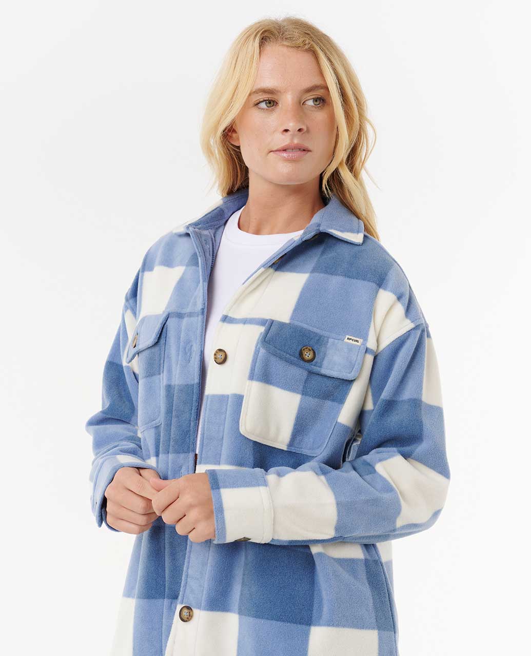 Rip Curl Women Neon Isles Fleece Long Sleeve Shirt