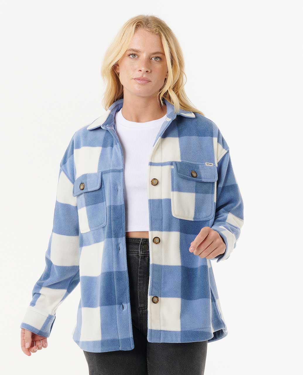 Rip Curl Women Neon Isles Fleece Long Sleeve Shirt