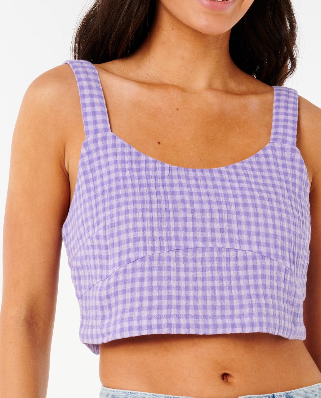 Rip Curl Women Premium Surf Check Crop