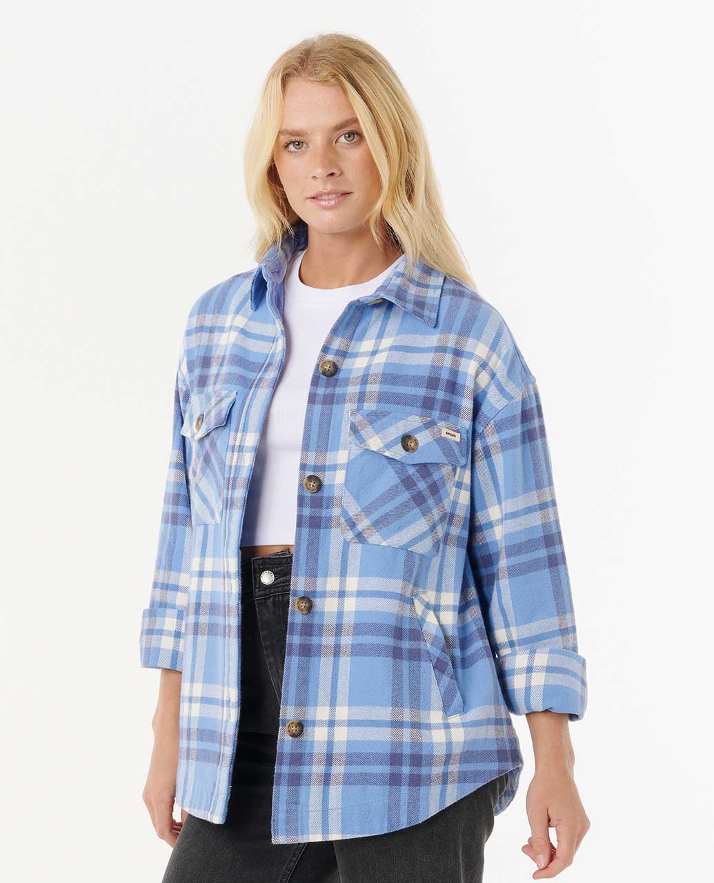 Rip Curl Women Oceanic Long Sleeve Flannel Shirt