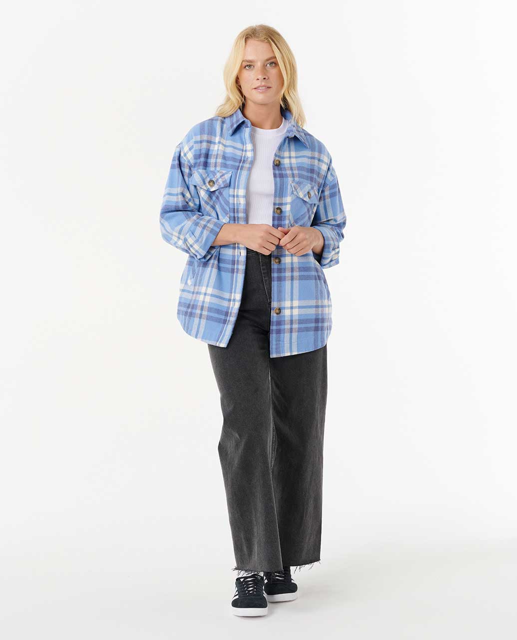 Rip Curl Women Oceanic Long Sleeve Flannel Shirt