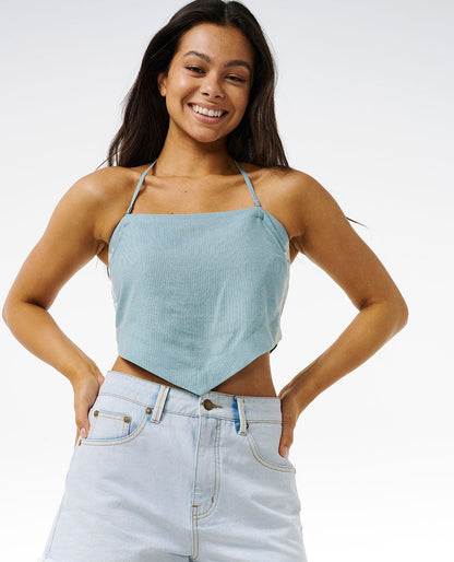 Rip Curl Women Hibiscus Heat Halter Neck Top