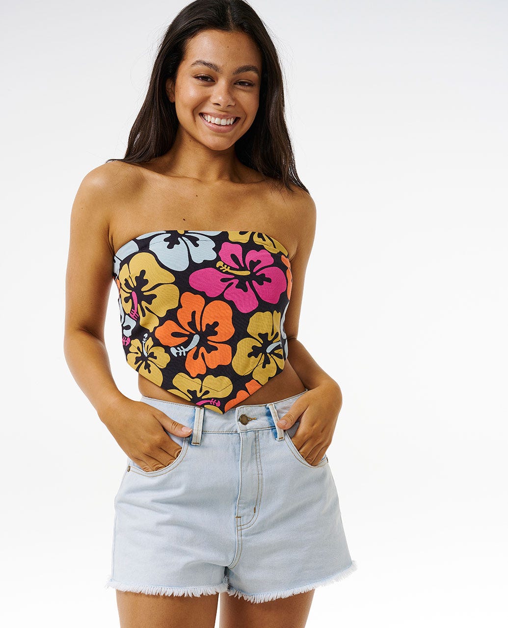 Rip Curl Women Hibiscus Heat Halter Neck Top