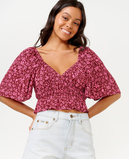 Rip Curl Women Beach Party Short Sleeve Top