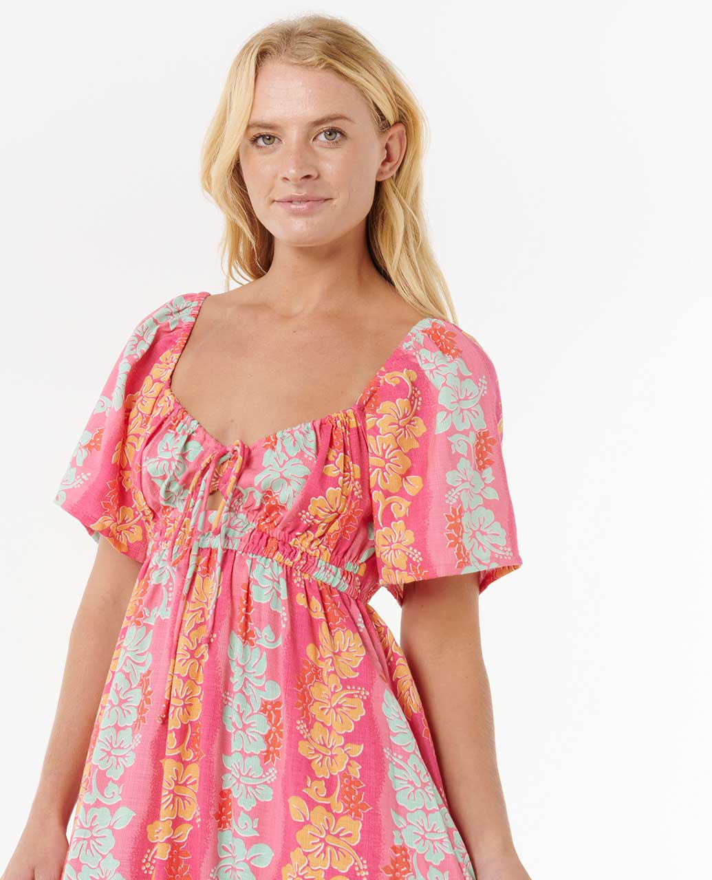 Rip Curl Women Keepsakes Short Sleeve Maxi Dress