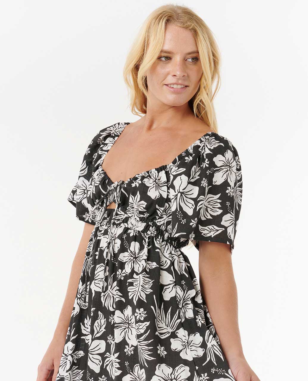 Rip Curl Women Keepsakes Short Sleeve Maxi Dress