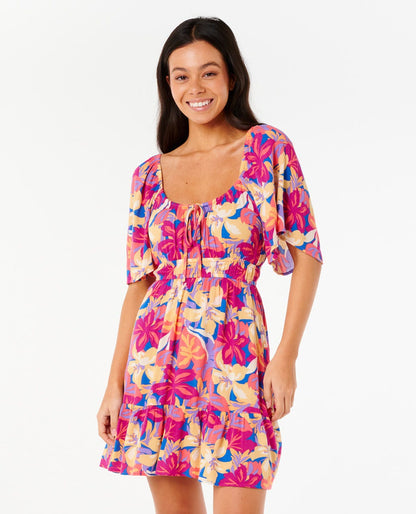 Rip Curl Women Es Vedra Mini Short Sleeve Dress