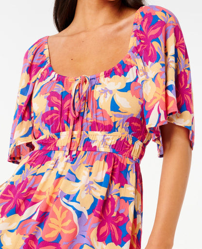 Rip Curl Women Es Vedra Mini Short Sleeve Dress