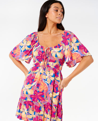 Rip Curl Women Es Vedra Mini Short Sleeve Dress