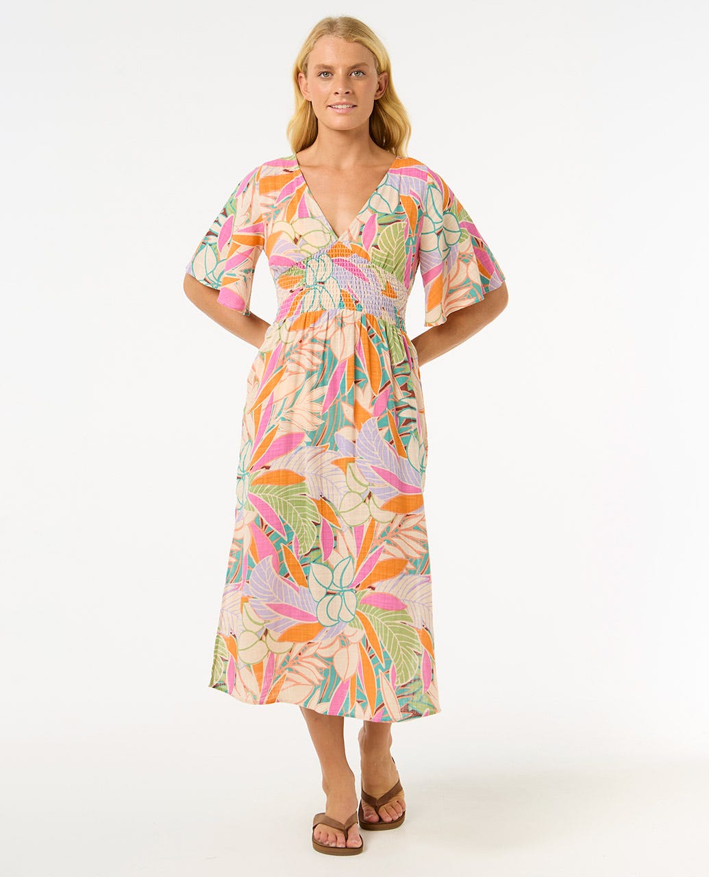 Rip Curl Women Cala Vadella Midi Dress
