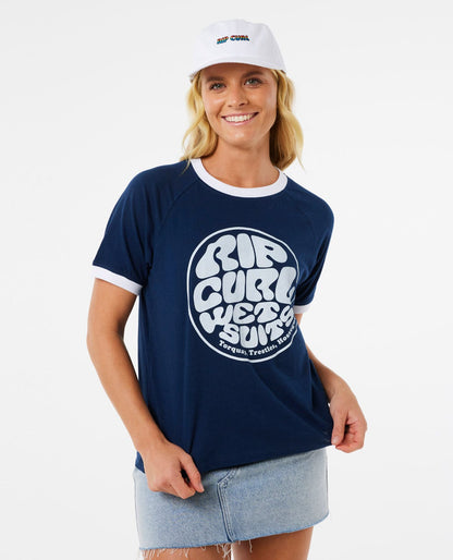 Rip Curl Women SG Wettie Ringer Tee