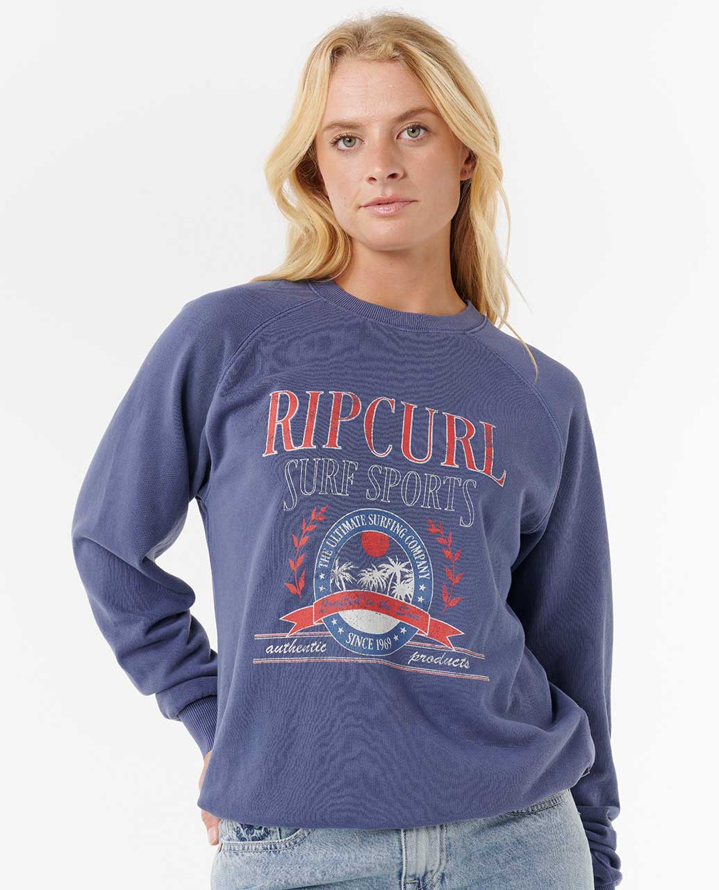 Rip Curl Women Surf Dept. Relaxed Raglan Crew