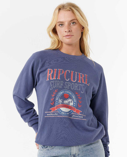 Rip Curl Women Surf Dept. Relaxed Raglan Crew