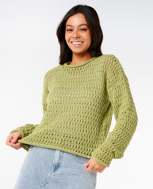 Rip Curl Women Cala Nights Pointelle Crew