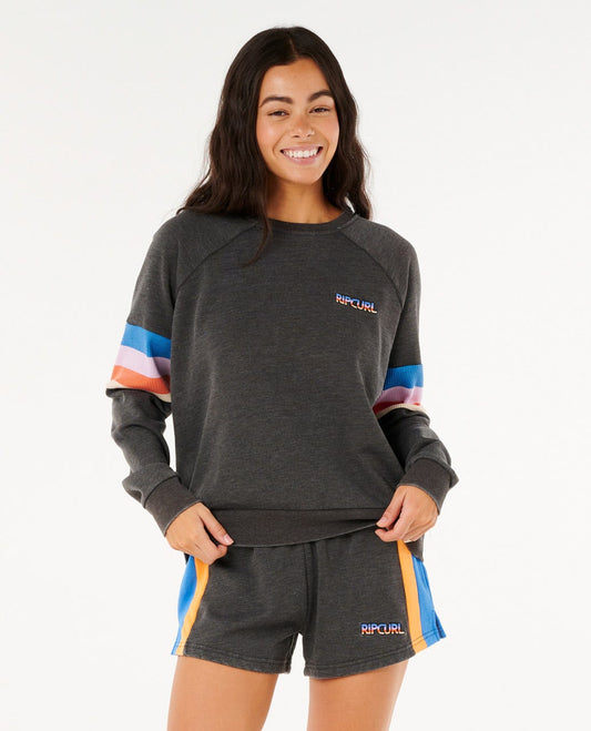 Rip Curl Women Las Dalias Raglan Crew