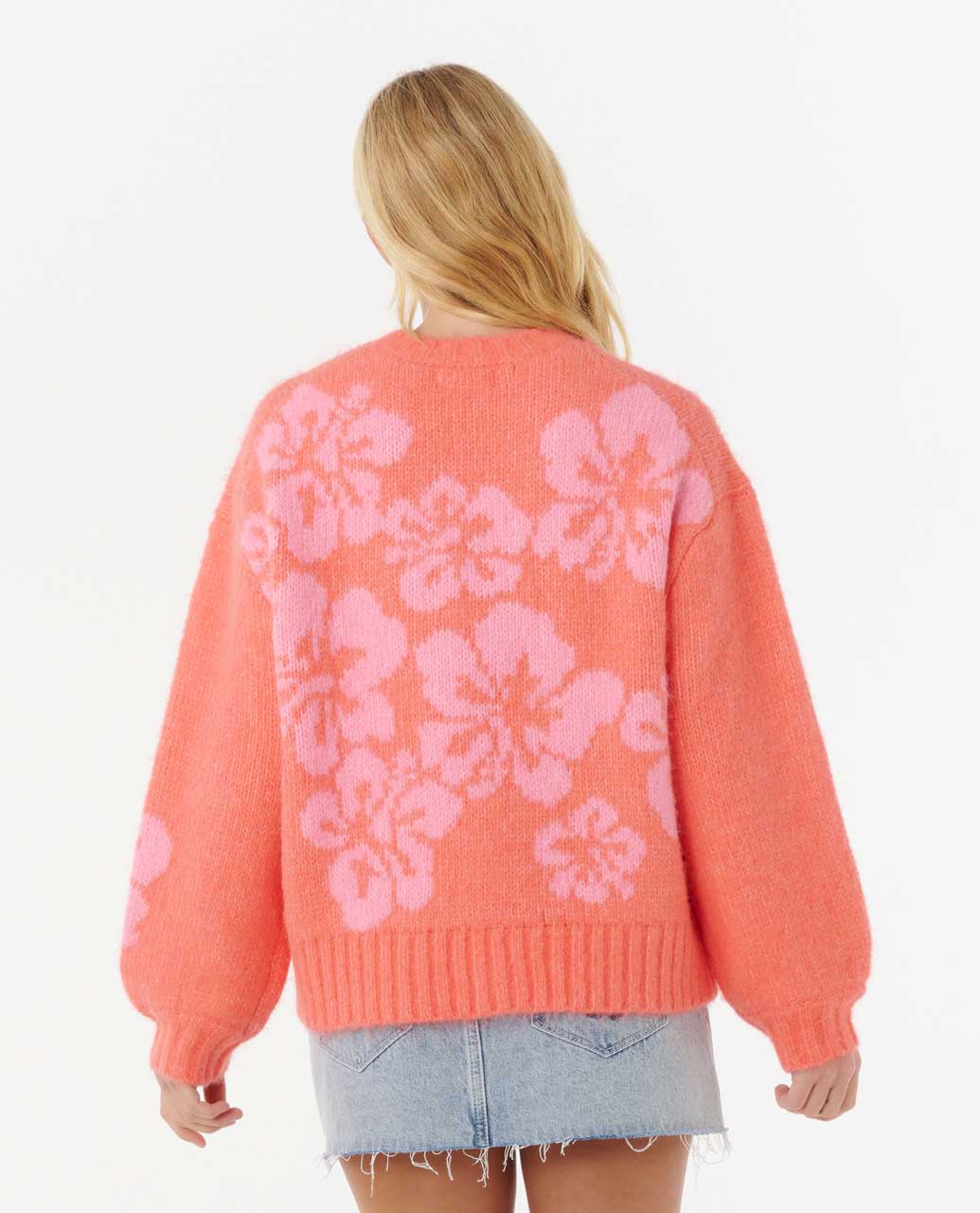 Rip Curl Women Hibiscus Heat Jacquard Crew
